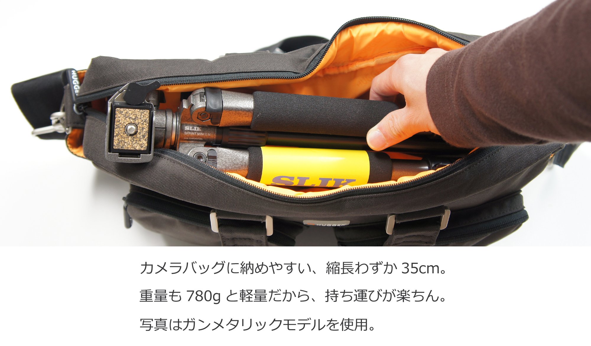 Amazon | SLIK 三脚 スプリント MINI II CG N 4段 旅行用三脚 106563